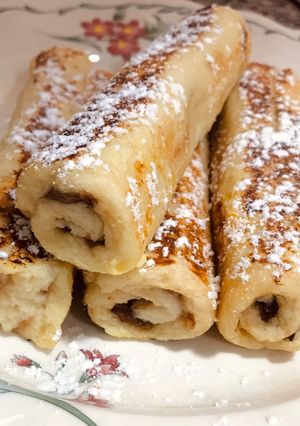 Una foto de Dulce estilo crepe de nutella