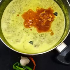 A picture of Spinach buttermilk curry.