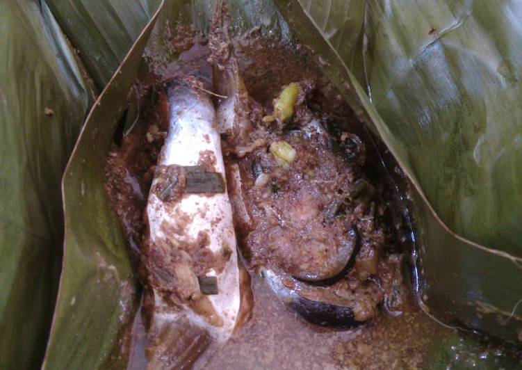 Bahan-bahan Bothok pincuk patin/wagal yang nikmat dan Mudah Dibuat