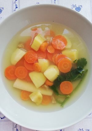 Zöldségleves recept fotója
