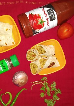 A picture of Maggi Kathi Roll.