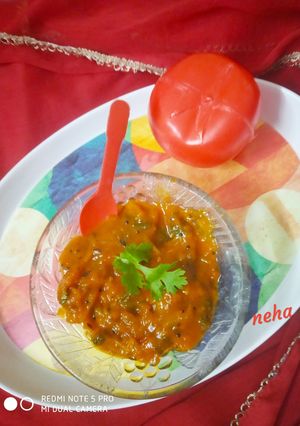 A picture of Sweet Sour Instant Tomato Chutney.