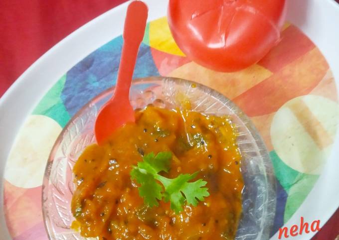 Sweet Sour Instant Tomato Chutney