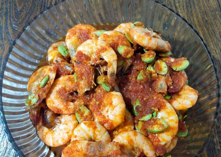 Sambal udang pete