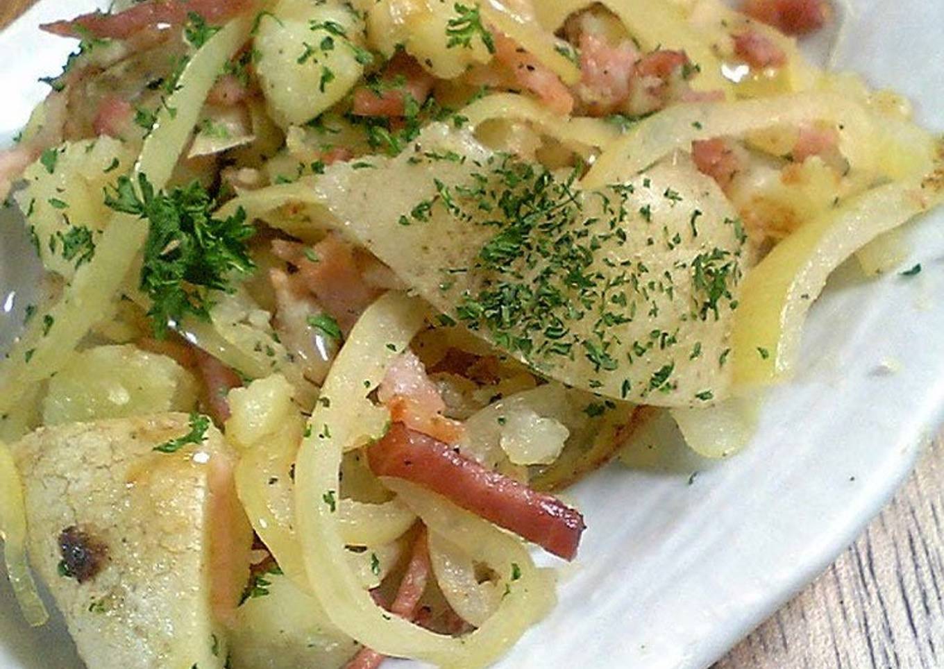 Light German potatoes with fresh potatoes