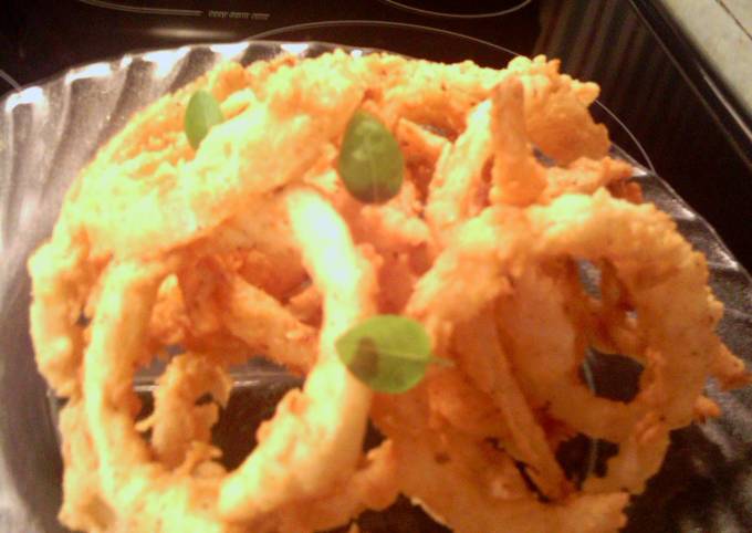 Simple Way to Make Super Quick Homemade Sunshine&#39;s onion rings