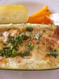 Oven-baked Courgettes with Cheese Sauce