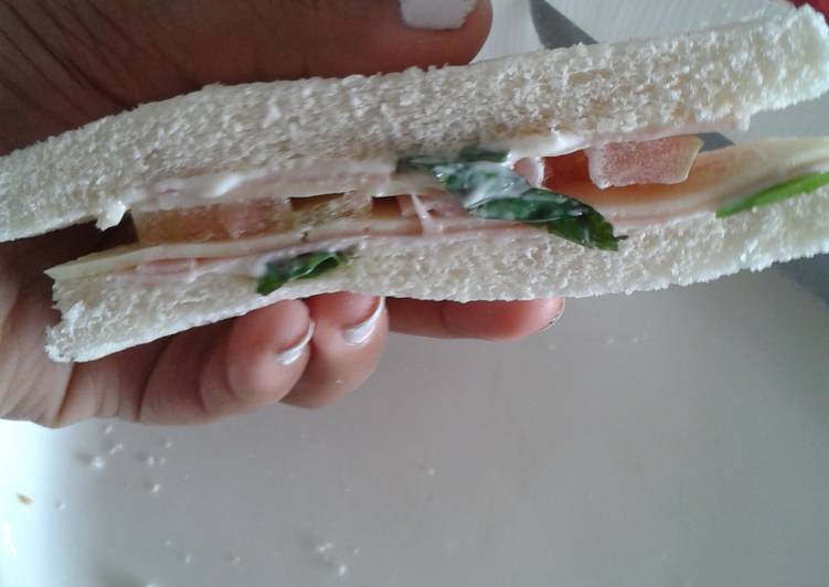 Recipe of Super Quick Homemade Anytime Basil mayoniesse sandwich