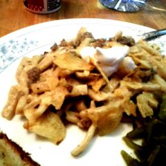 A picture of easy beef stroganof casserole.