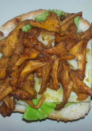 A picture of Mushrooms sandwich.