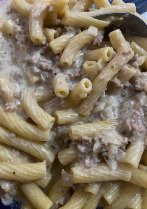 Una foto de Pollo molido con fideo