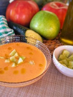 Una foto de Gazpacho de manzana verde