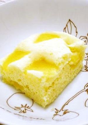 A picture of Steamed Apple Cake Made in a Lekue Silicone Steamer.