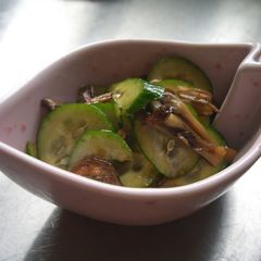 A picture of Easy 5-Minute Maitake and Cucumber Side Dish.