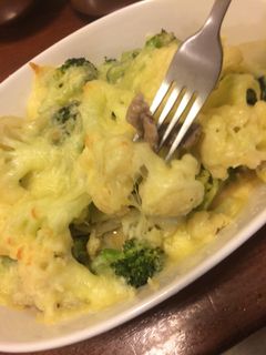 焗烤奶油花椰-簡單料理 的食譜成品照片