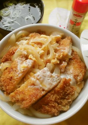 A picture of Chicken Katsu Donburi (Chicken Katsu Bowl) for the Next Day.