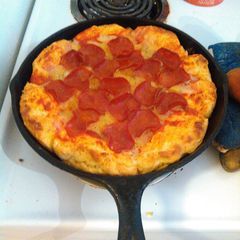 A picture of Canned biscuit pizza.