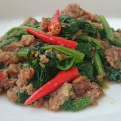 A picture of Spinach With Spam.