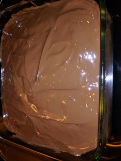 A picture of Hershey bar cake.