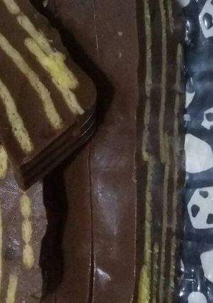 Foto resep Puding Coklat Lapis Biskuit