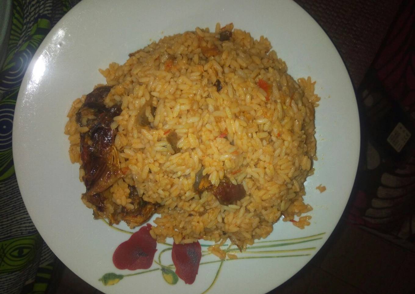 Jollof rice with fish
