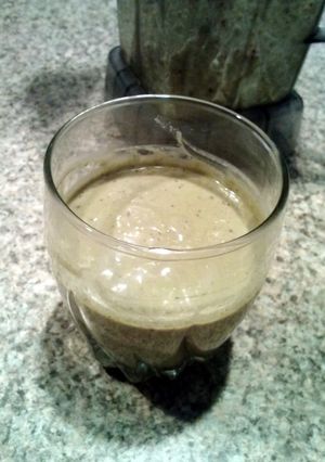 A picture of Avocado and Blueberry Smoothie.