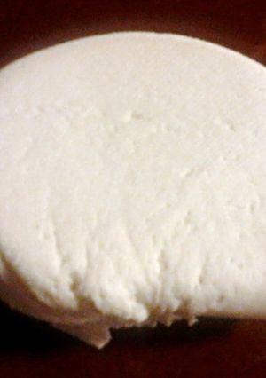 A picture of Homemade Paneer or Ricatto .... Indian Cheese.
