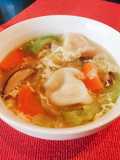 Chinese Soup with Frozen Dumplings