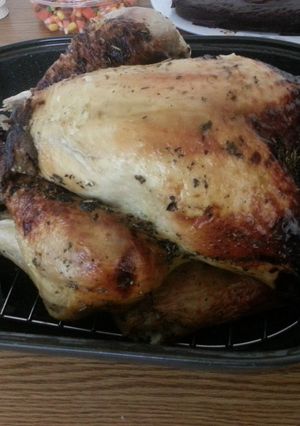 A picture of Beer Can Turkey.