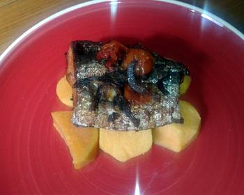 How To Making Recipe Oven baked salmon with sweet potatoes Restaurant Style