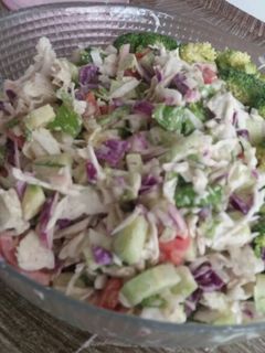 عکسی از دستور سالاد با سس مخصوص