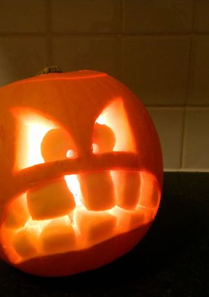 A picture of spooky pumpkin mug!.