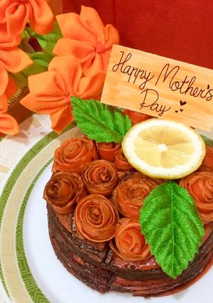 Foto resep Orange Chocolate Crepes Cake
