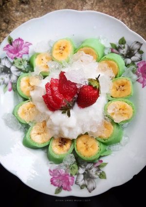 Foto resep Es Pisang Ijo Enak Versi Dadar