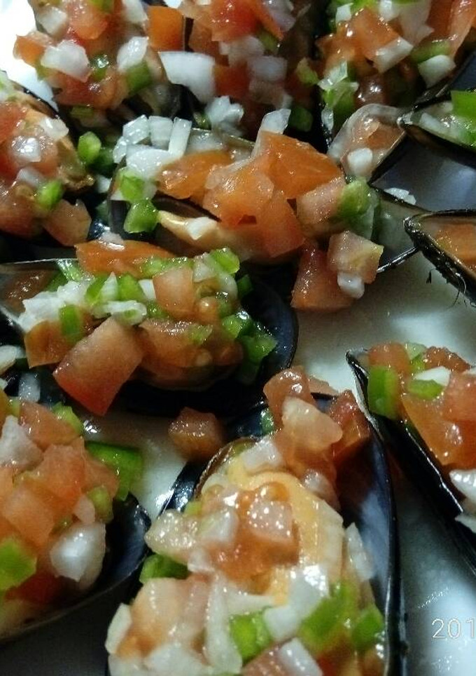 Una foto de Mejillones en vinagreta