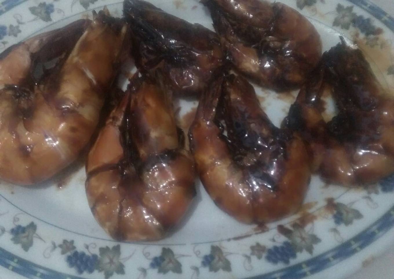 Udang bakar simpel