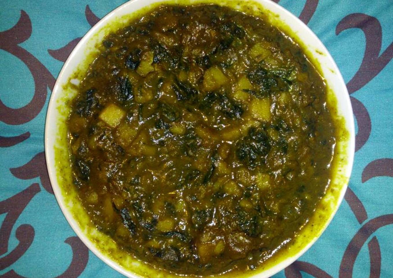 Asian Potato and Spinach (Sag Aloo).