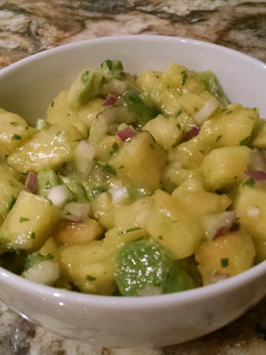 A picture of Pineapple Avocado Salsa.