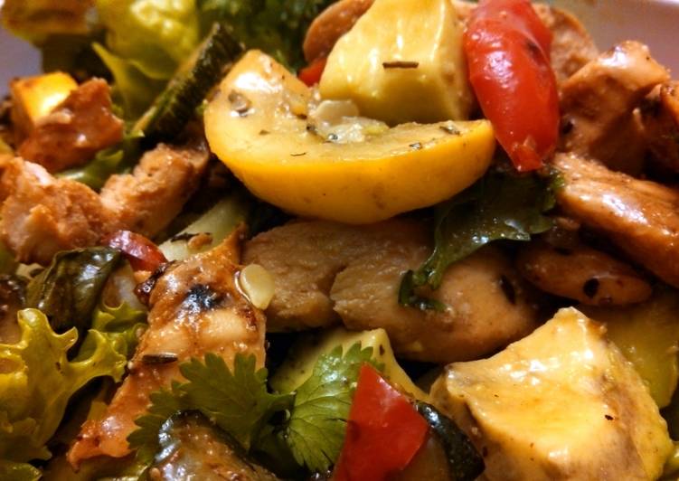 Steps to Make Ultimate Fajita Lime Chicken Salad