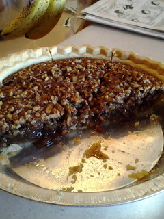 A picture of pecan pie.