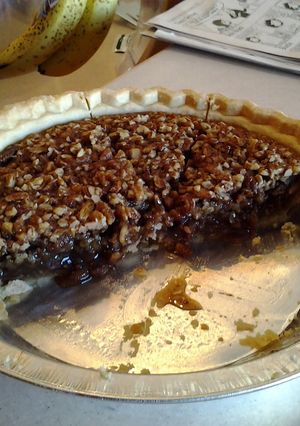 A picture of pecan pie.