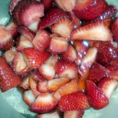 A picture of Mascerated strawberries.
