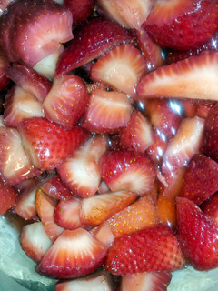 A picture of Mascerated strawberries.