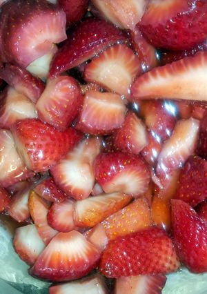 A picture of Mascerated strawberries.