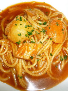 A picture of Soup Pasta Made from Pot au Feu.