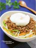 Bibimbap Style Namul & Crumbly Ground Meat over Rice