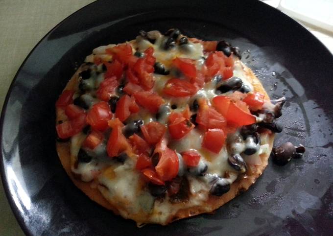 Steps to Prepare Favorite Meatless tortilla pizza