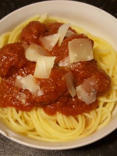 A picture of Jay's Meatball Sauce.