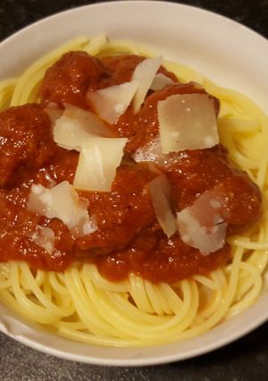 A picture of Jay's Meatball Sauce.