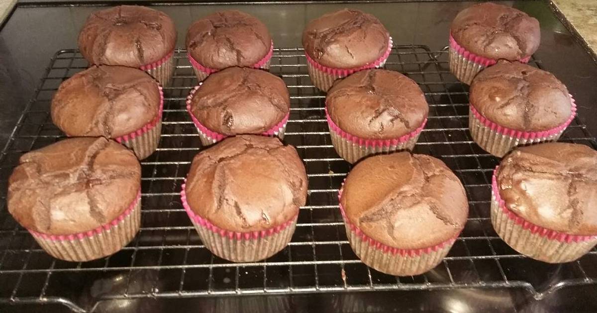 Chocolate fudge muffins Recipe by Arty Greig Cookpad